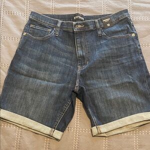 Express Women's Indigo Denim Bermuda Shorts